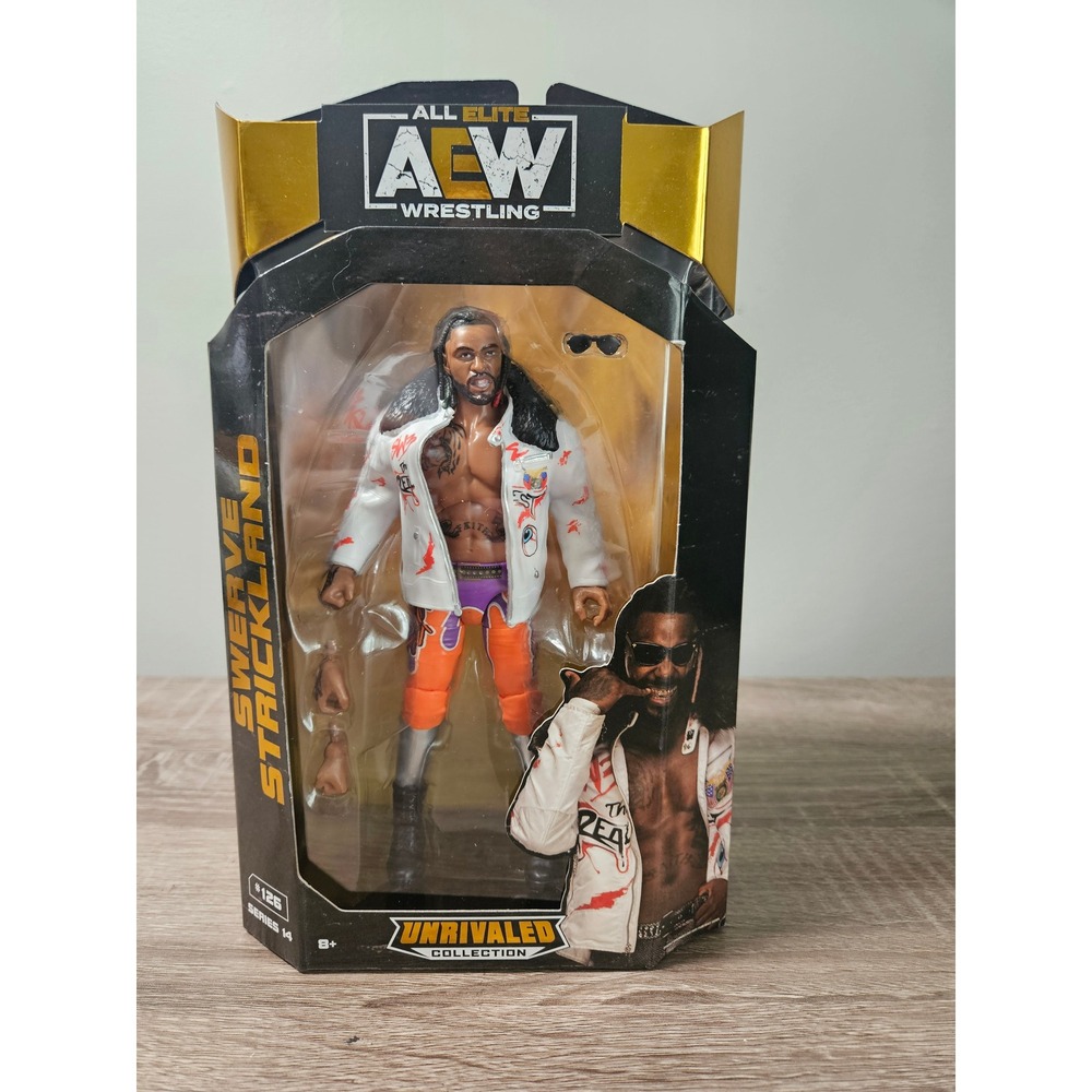 AEW Unrivaled Series 14 Swerve Strickland Action Figure #126 Jazwares New